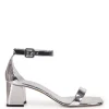 Husk GRACE SANDALS - Mirror Silver