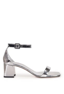 Husk GRACE SANDALS - Mirror Silver