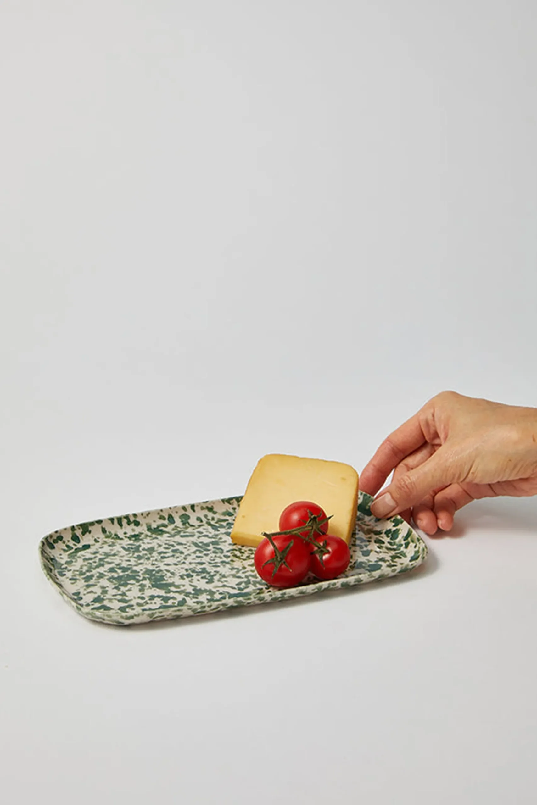 Husk Green Splatter Tray