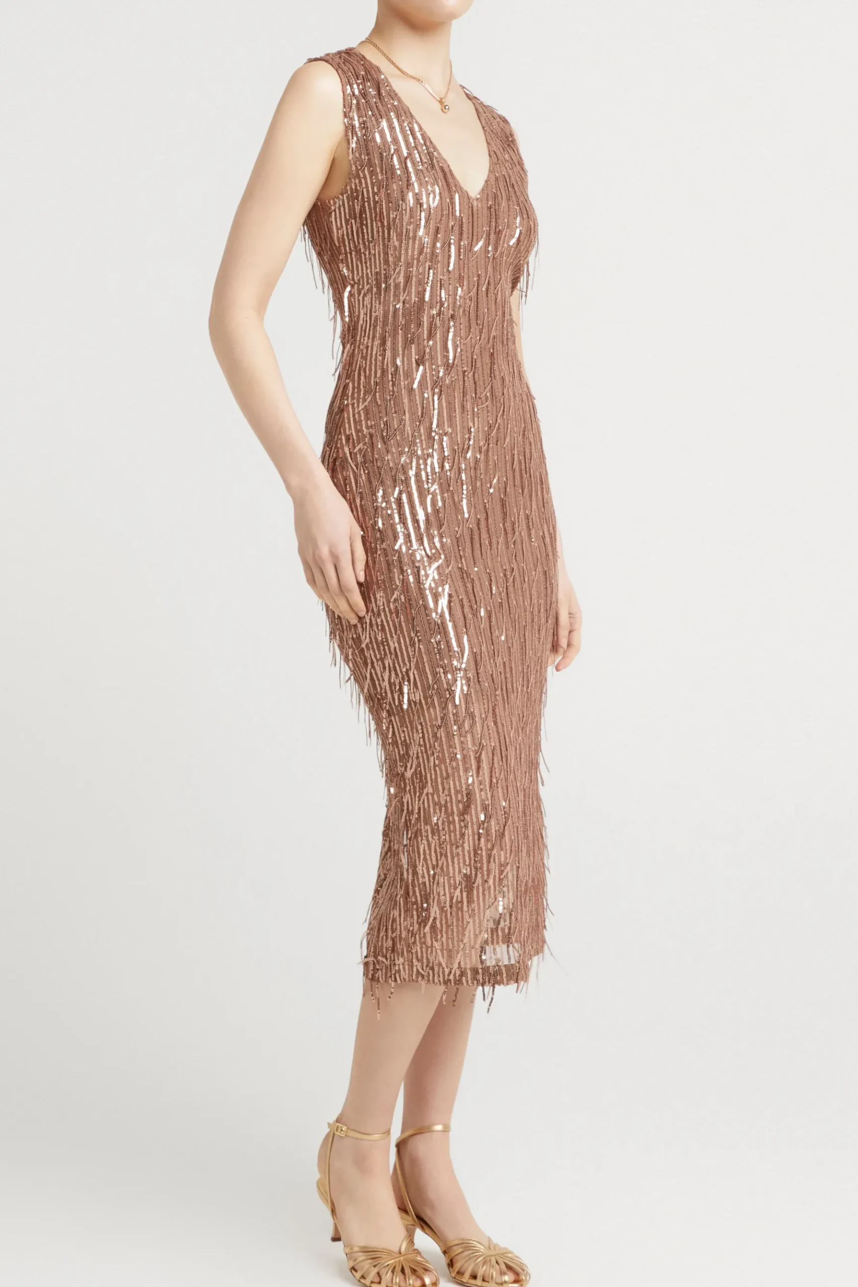 Husk Helena dress - Bronze