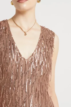 Husk Helena dress - Bronze