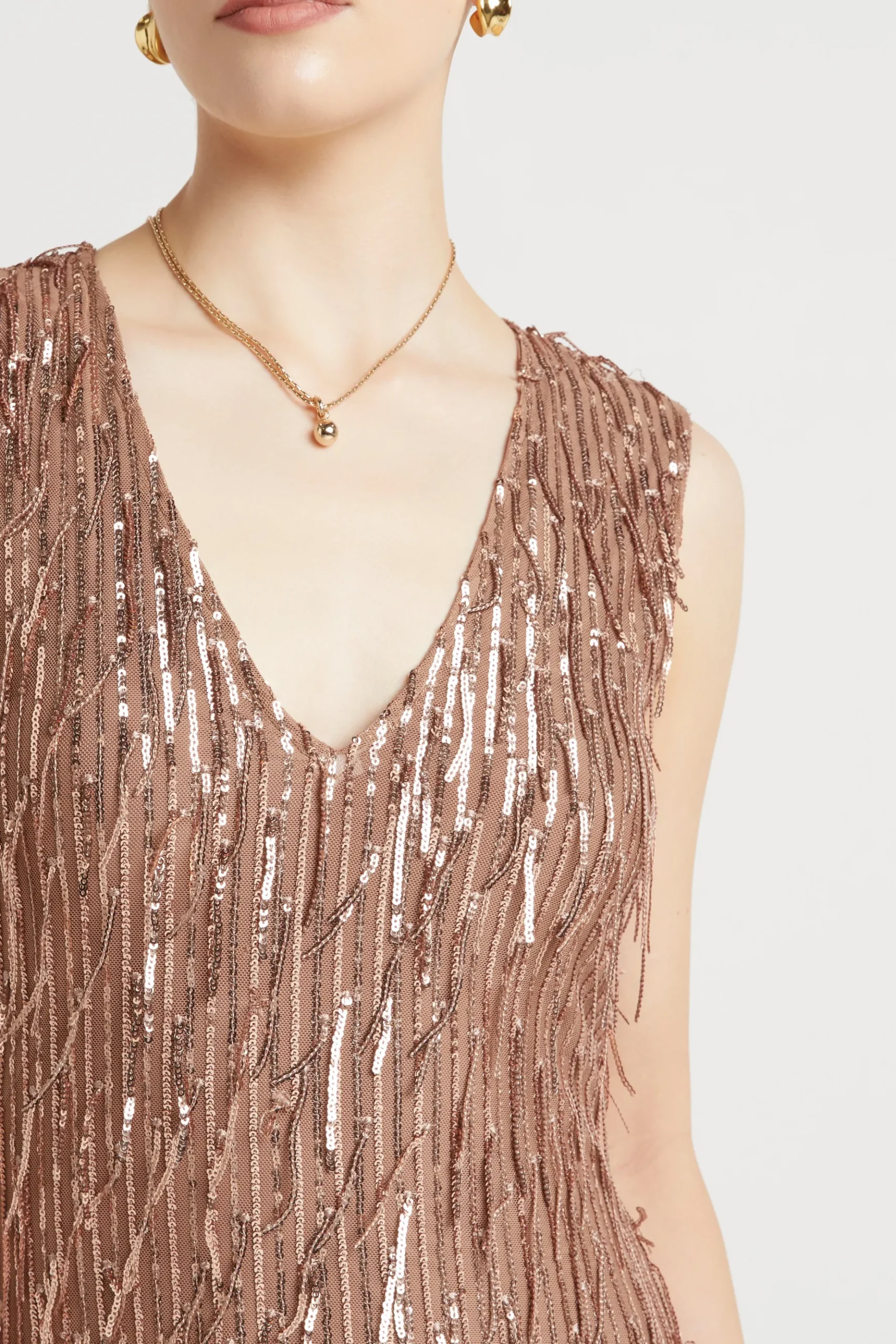 Husk Helena dress - Bronze