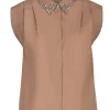 Husk Ingrid top - Camel