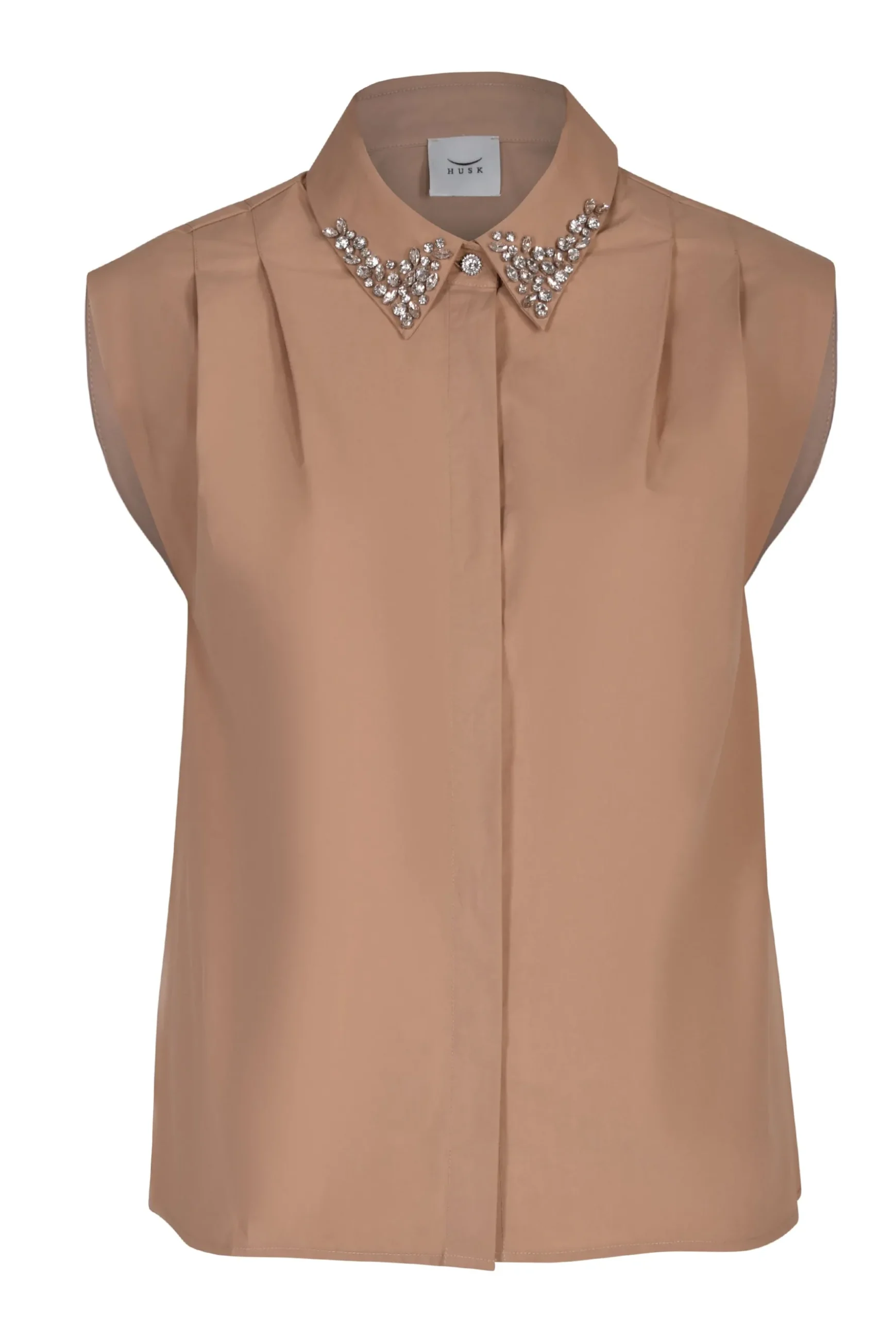Husk Ingrid top - Camel