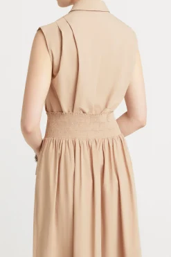 Husk Ingrid top - Camel