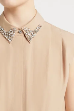 Husk Ingrid top - Camel