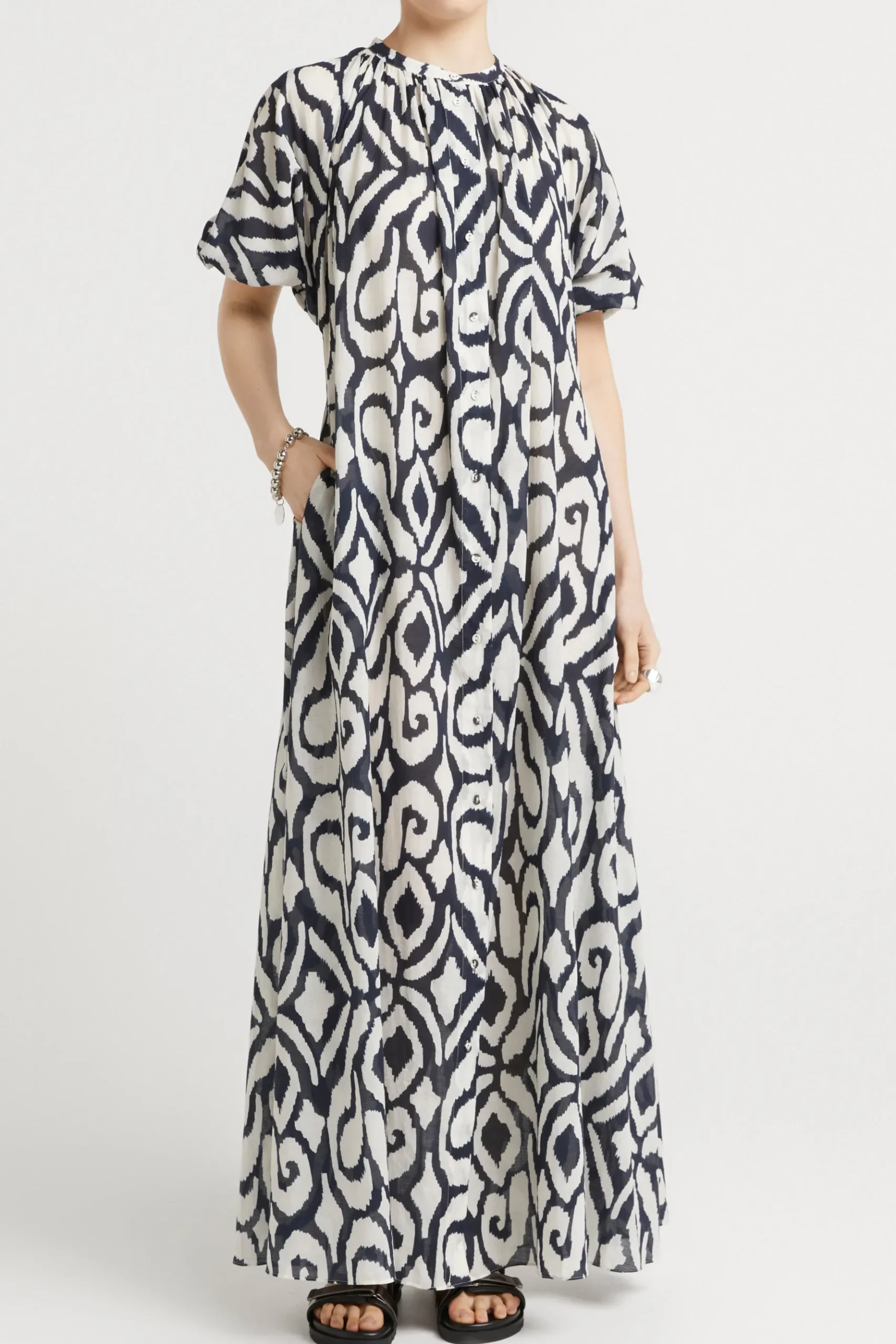 Husk Jade kaftan - Print