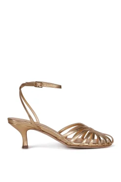 Husk JADE SANDAL - Brass Metalic