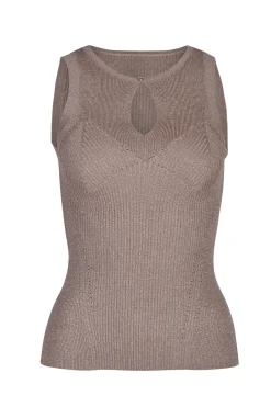 Husk Keyhole Knit - Champagne