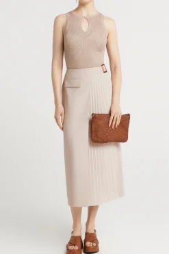 Husk Keyhole Knit - Champagne