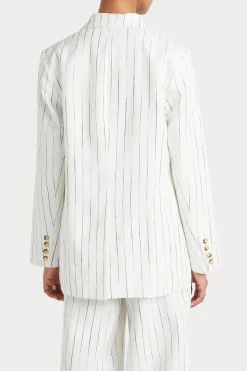 Husk LAUREN BLAZER - White Black