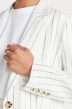 Husk LAUREN BLAZER - White Black