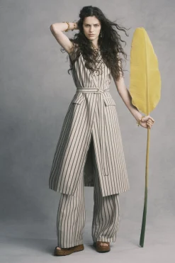 Husk Lea pant - Stripe