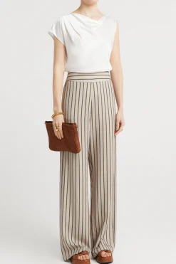 Husk Lea pant - Stripe