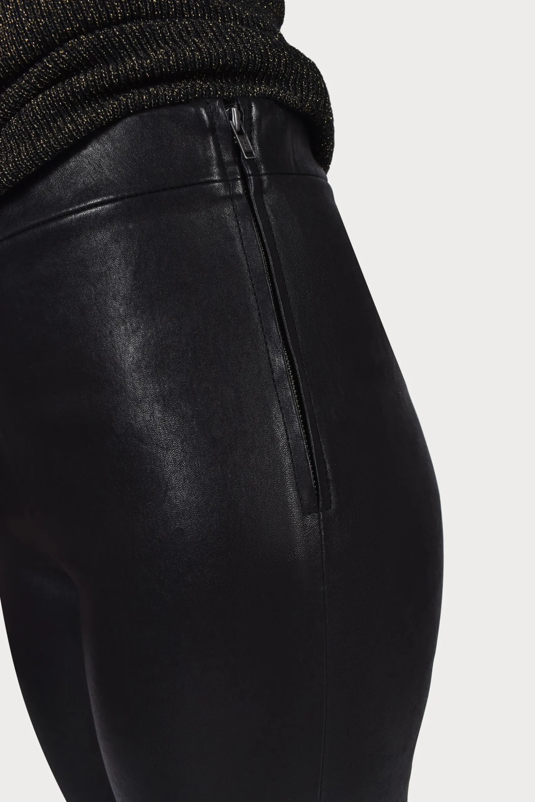 Husk LEATHER LEGGING - Black