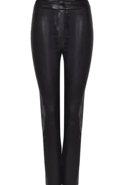 Husk Leather Pant - Black