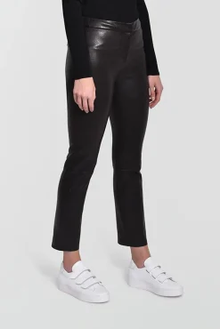 Husk Leather Pant - Black