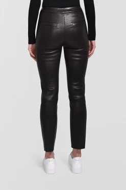 Husk Leather Pant - Black