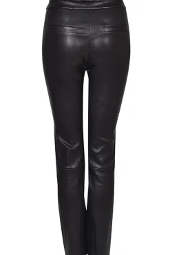 Husk Leather Pant - Black