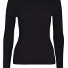Husk MERINO CREW - Black