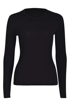 Husk MERINO CREW - Black