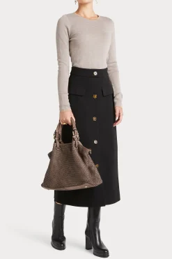 Husk MERINO CREW - Stone