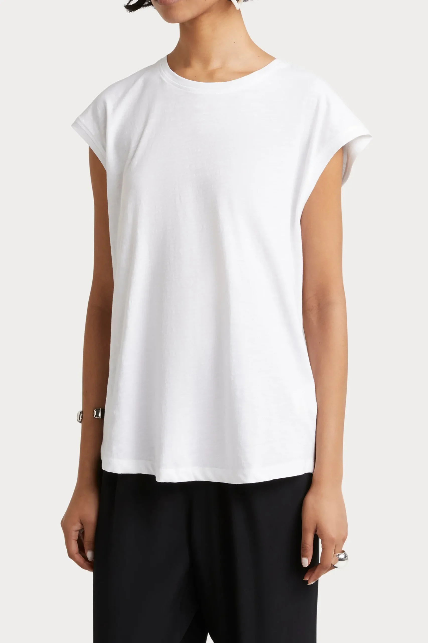 Husk Muscle tee - White
