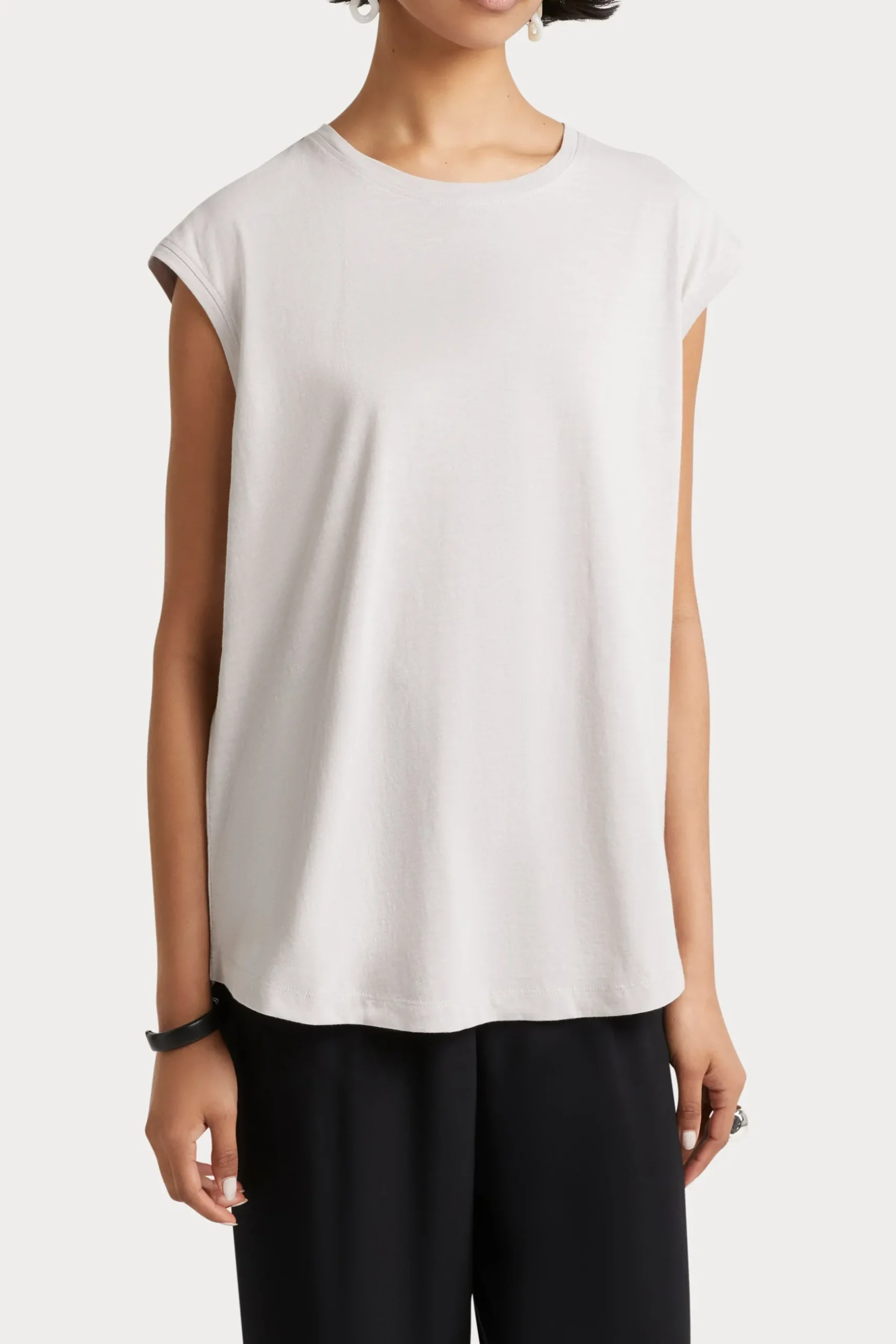 Husk Muscle tee - White