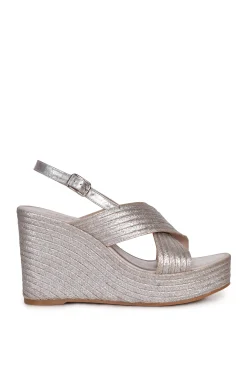 Husk MYA ESPADRILLE - Silver