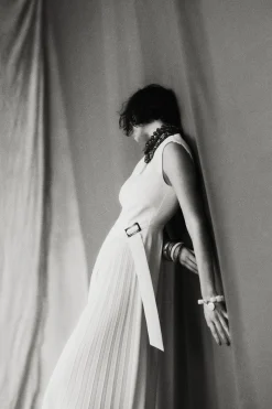 Husk Pia dress - Oyster