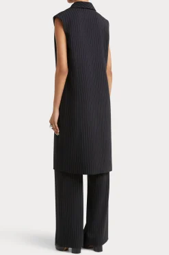 Husk Pia Gilet - Black Strp