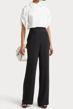 Husk Pia pant - Black Strp