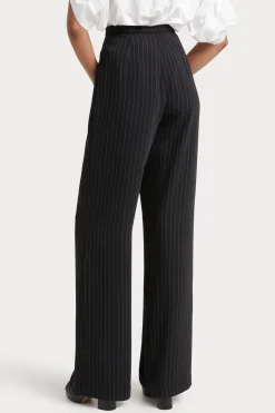 Husk Pia pant - Black Strp