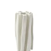Husk Pleat Vase - Ivory