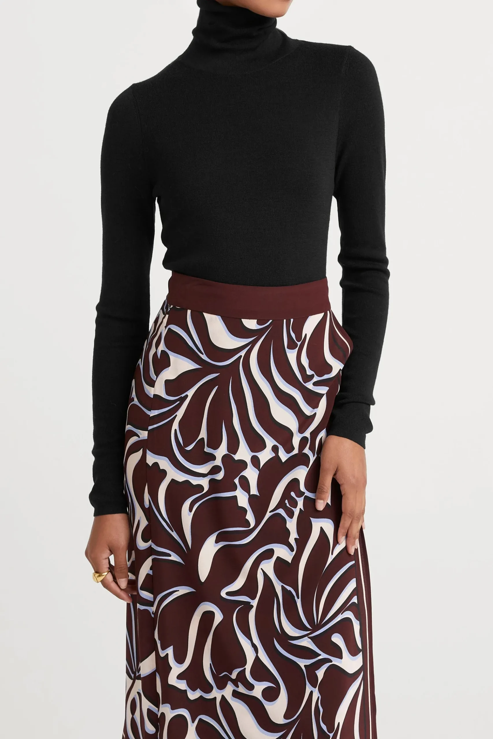 Husk ROLL NECK - Black