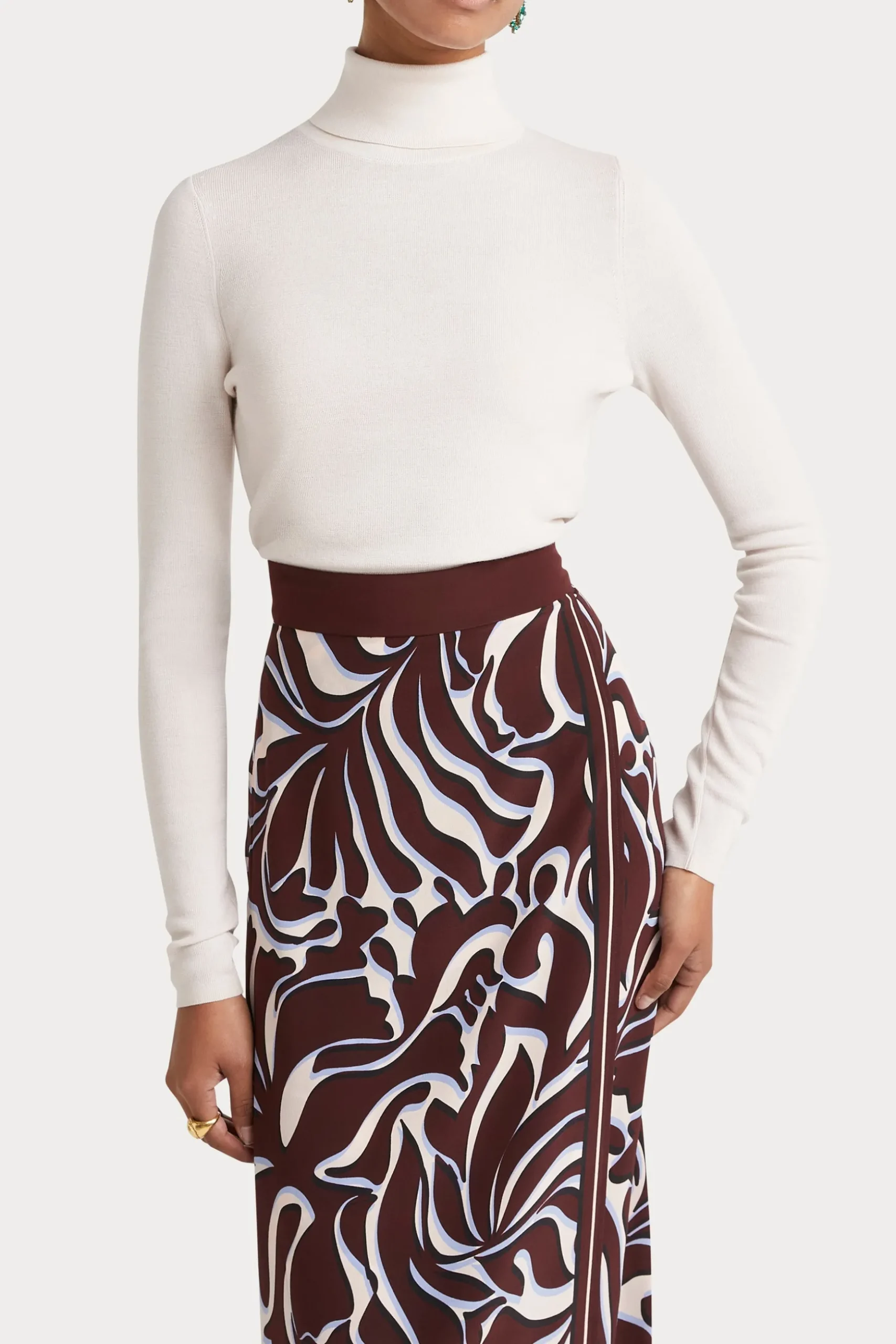 Husk ROLL NECK - Eggshell