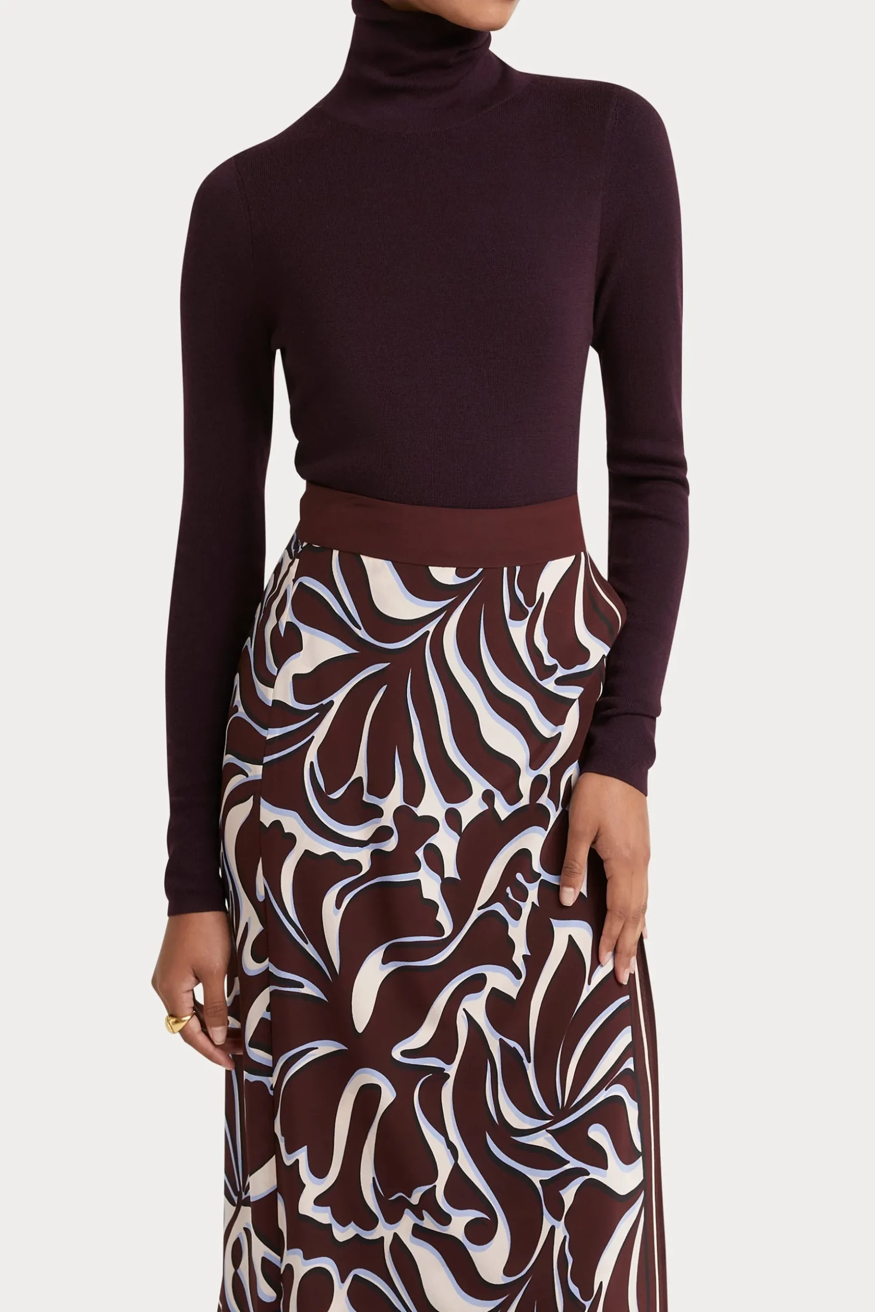 Husk ROLL NECK - Plum