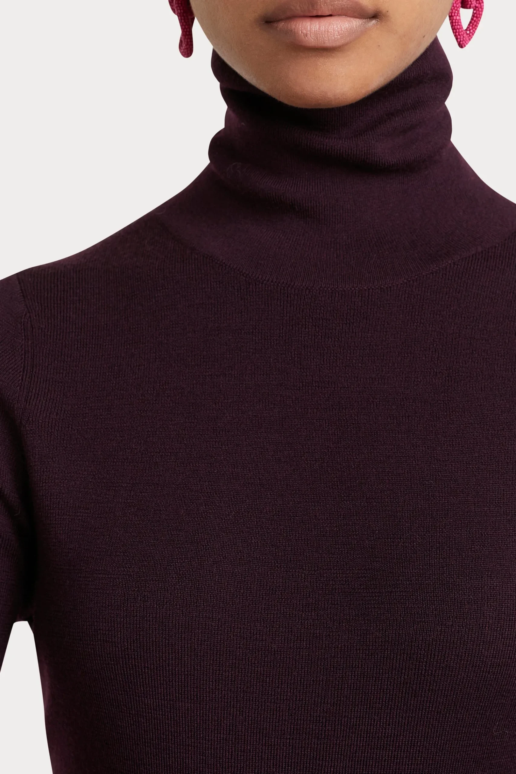 Husk ROLL NECK - Plum
