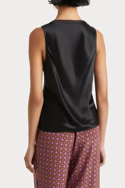 Husk Satin cami - Black