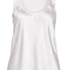 Husk Satin cami - Oyster