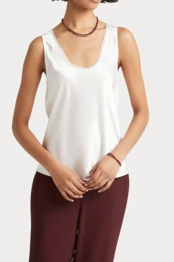 Husk Satin cami - Oyster