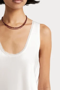 Husk Satin cami - Oyster