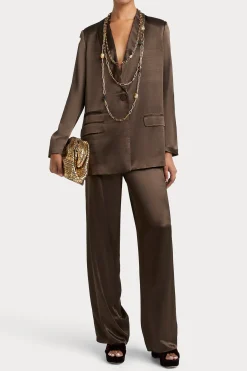 Husk SIENNA BLAZER - Chocolate