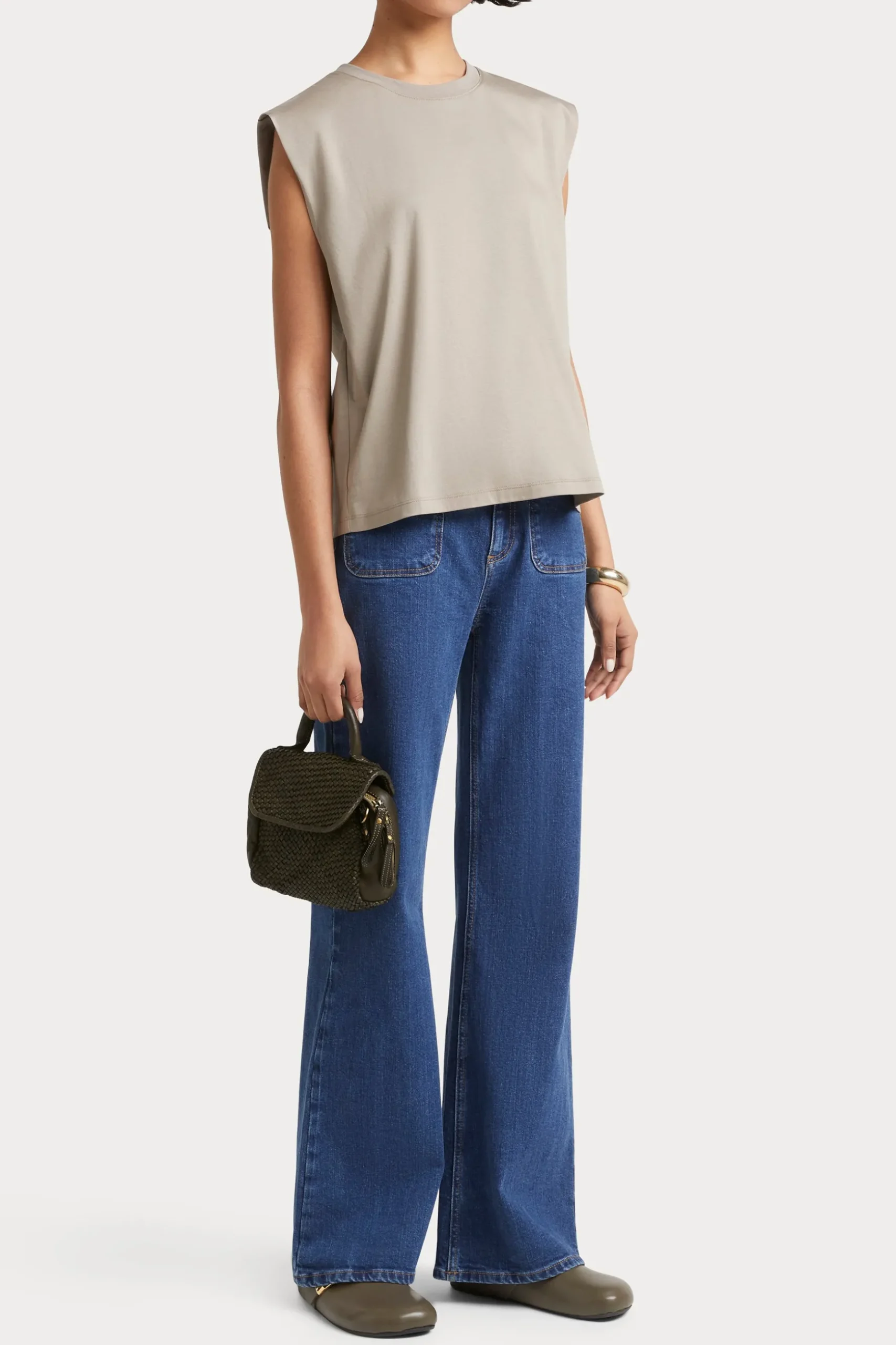 Husk Tailored tank - Khaki