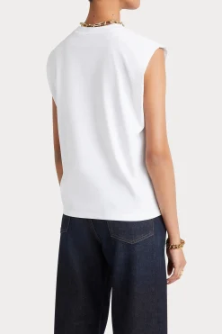 Husk Tailored tank - White