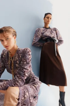 Husk UMA SKIRT - Chocolate