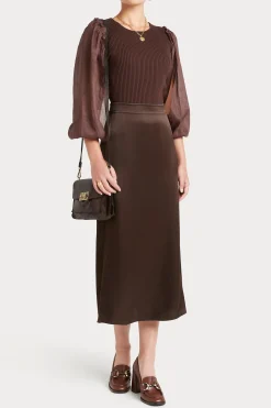 Husk UMA SKIRT - Chocolate