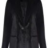 Husk Velvet Blazer - Black