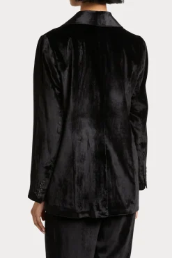 Husk Velvet Blazer - Black