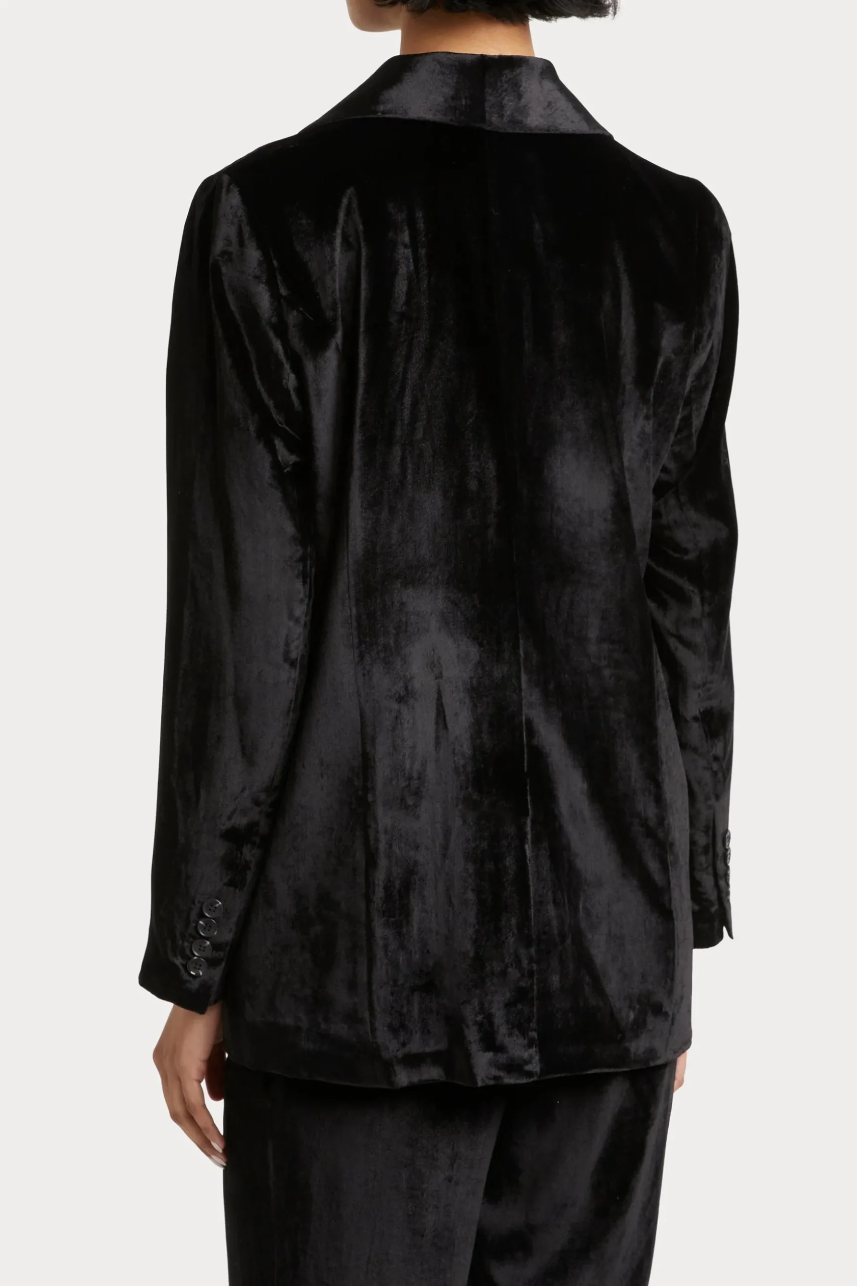 Husk Velvet Blazer - Black
